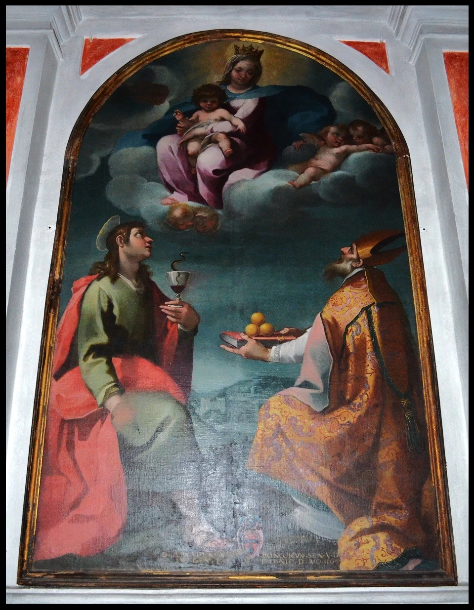 Madonna col Bambino e i Santi Giovanni Evangelista e Nicola di Bari - San Giovanni a Cerreto